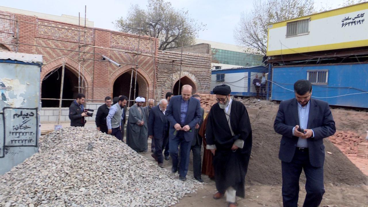 مرمت و بازسازی مسجد کریم خان تبریز با پیشرفت مناسب
