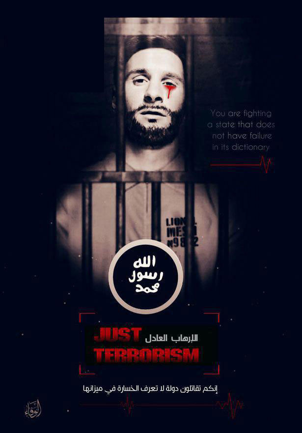 تهدید داعش با تصویری از مسی