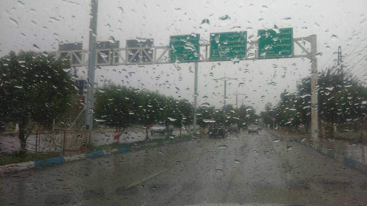 نخستین باران پاییزی در آبادان و خرمشهر