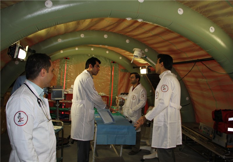 برپایی بیمارستان صحرایی در بخش ششتمدسبزوار