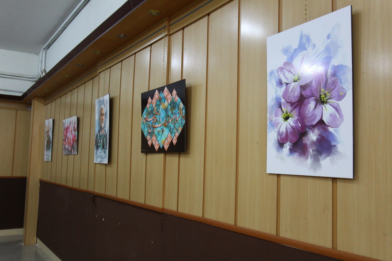 نمایشگاه نقاشی دیجیتال با نام امام مهربانی ها در کاشمر
