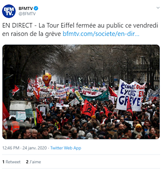 معترضان فرانسوی با مشعل به خیابان آمدند