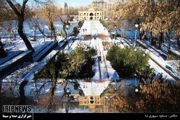 يخ بستن درياچه پارک ائل گلي تبريز