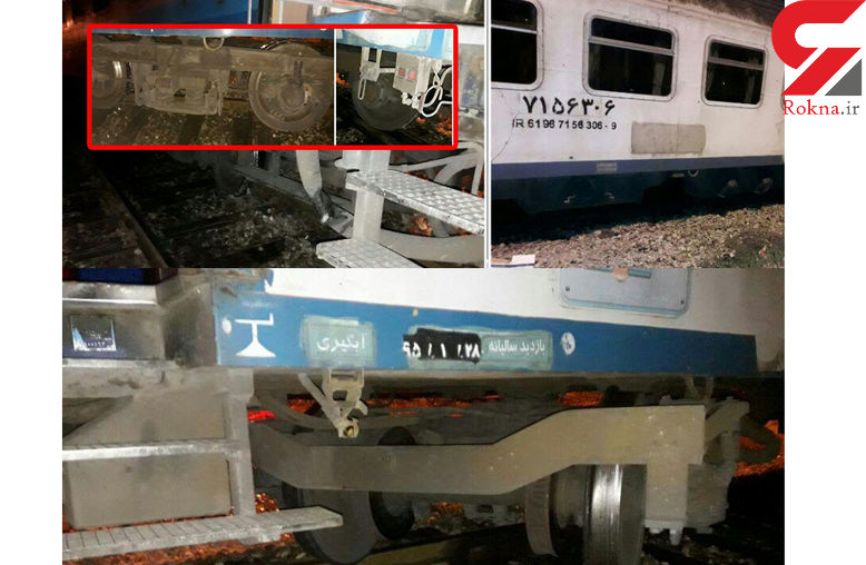 خروج سالن های خالی قطار مسافربری از ریل در اندیمشک خروج سالن های خالی قطار مسافربری از ریل در اندیمشک