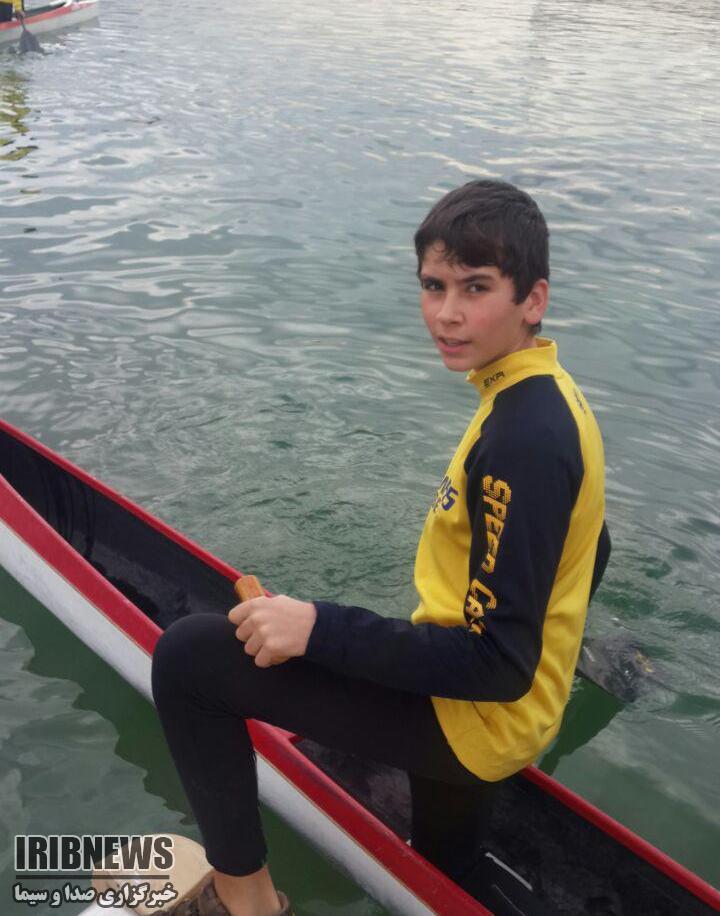 قایقران سنندجی عنوان سوّم جشنواره آبهای آرام کشور را کسب کرد