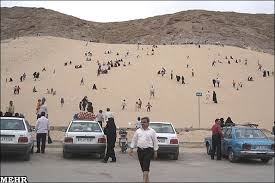 آرامش شن های ریگان با باران