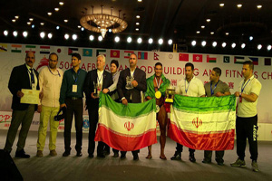 تیم ملی پرورش اندام ایران  فاتح آسیا شد