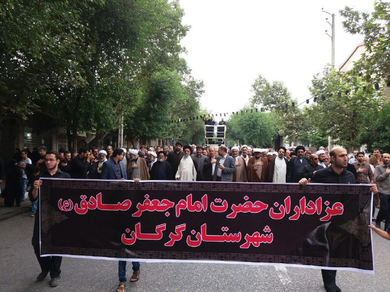 گلستان در سوگ امام ششم(ع)