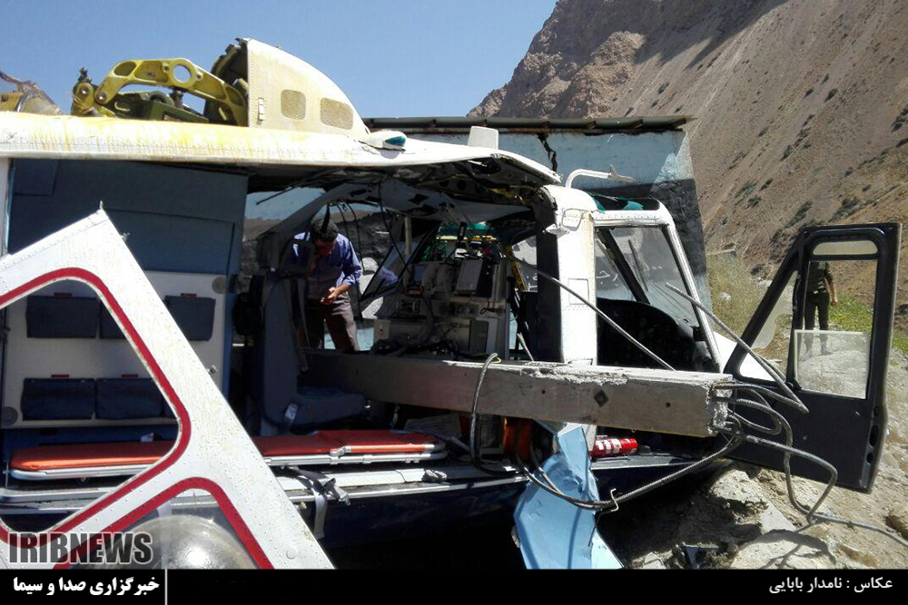 سقوط بالگرد اورژانس در منطقه گزنک آمل | خبرگزاری صدا و سیما