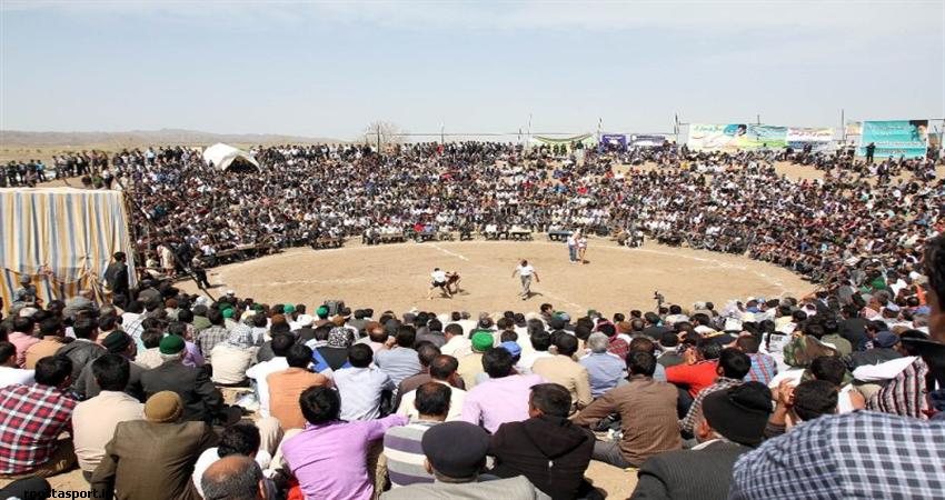 آغاز رقابت های کشتی با چوخه کشوری در گرماب شهرستان  فیروزه