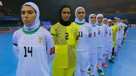 تيم ملي فوتسال بانوان ايران با روسيه رقابت مي کند