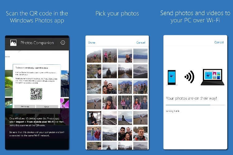 انتقال وایرلسی سریع تصاویر از گوشی به ویندوز 10