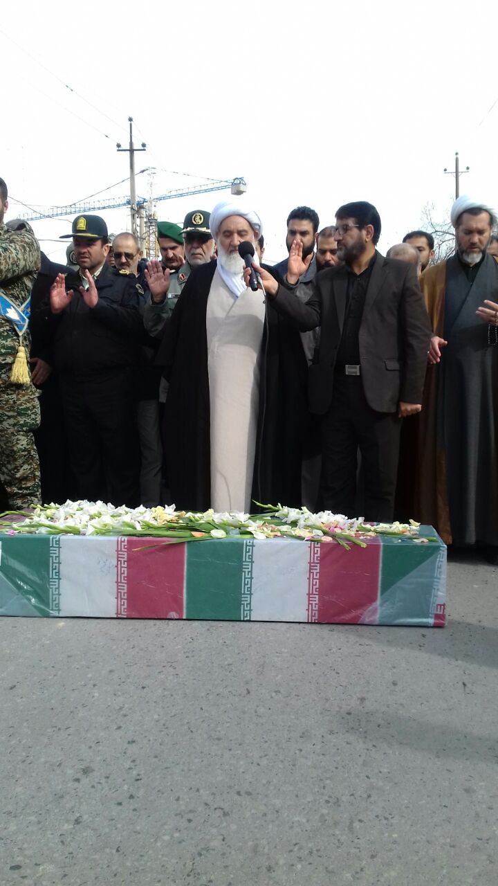 تشییع پیکر مطهر شهید گمنام در کرمانشاه