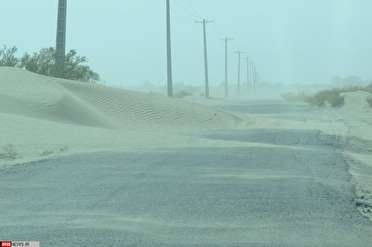 مسدود شدن راه ارتباطی 15 روستاي ریگان بر اثر طوفان