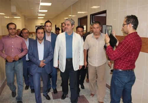 بازدید نماینده مردم گچساران و باشت در مجلس از بیمارستان بی بی حکیمه (س)