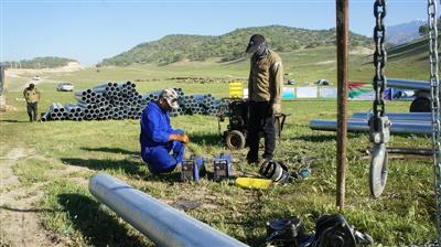 پیشرفت ۸۵ درصدی طرح آبرسانی روستایی کریک - دارشاهی