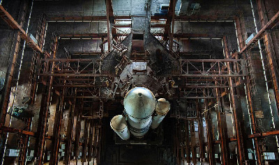 تصاویرپایگاه فضایی متروکه در بایکانور قزاقستان‎