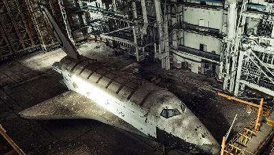 تصاویرپایگاه فضایی متروکه در بایکانور قزاقستان‎