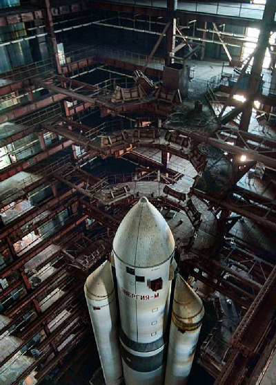 تصاویرپایگاه فضایی متروکه در بایکانور قزاقستان‎