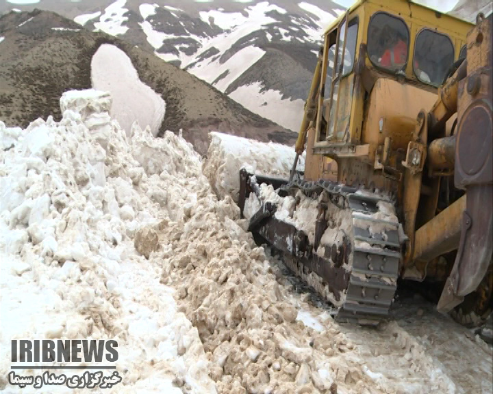 بازگشایی برفگیرترین گردنه کشور +فیلم