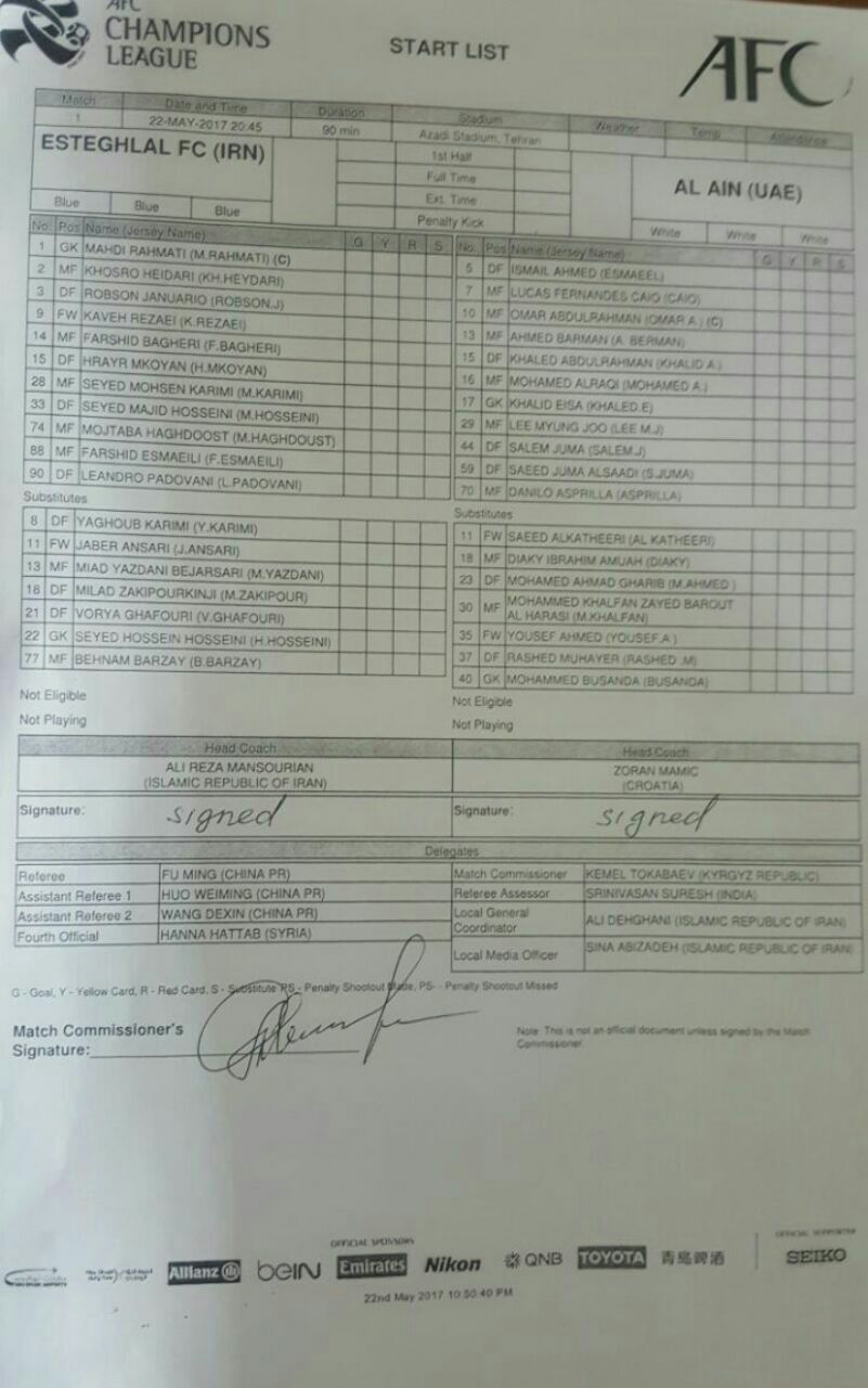 تا دقیقه 30؛ استقلال 0 - 0 العین