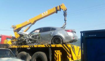 2 کشته در تصادف رانندگی در جاده سیاهکل - لاهیجان