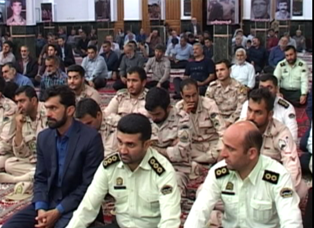 تجلیل از شهدای انتظامی نکا