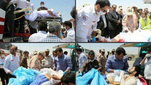 انتقال 14 مصدوم حادثه تروریستی هرات افغانستان به خراسان رضوی