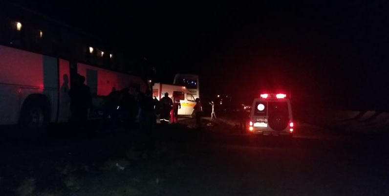 انحراف به چپ اتوبوس زائران عراقی در کمربندی شاهرود