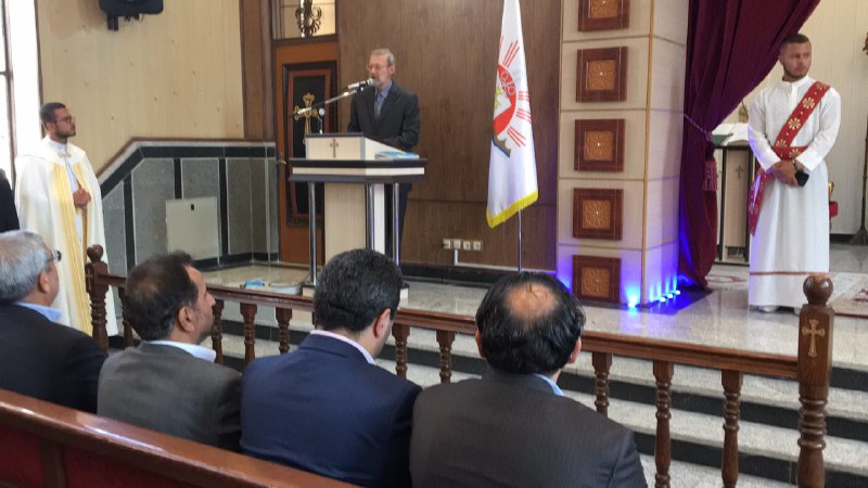 حضور رئیس مجلس در کلیسای حضرت مریم (س) ارومیه