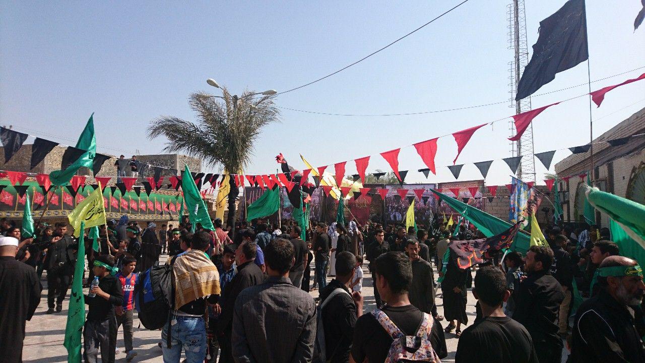 ادامه ی حرکت کاروان بزرگ چهل هزار نفری از عین دو اهواز به سمت مرز چذابه