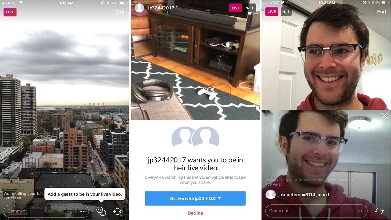 امکان چت زنده دو نفره در اینستاگرام