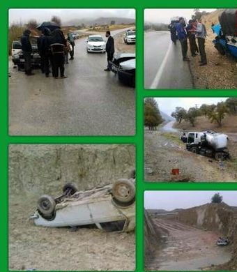 ۱۷ مصدوم در حوادث رانندگی روز گذشته استان