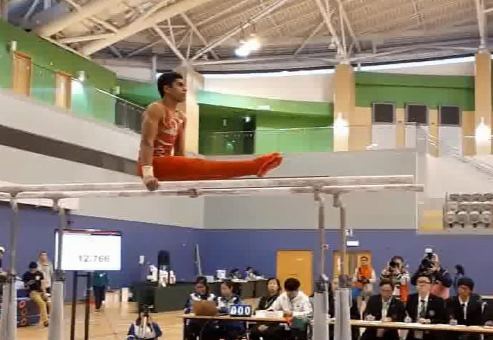 مهدی الفتی ، ورزشکار جوان گلستانی در اردوی تیم ملی ژیمناستیک جوانان