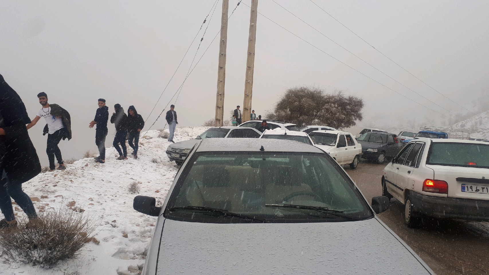 سفید پوش شدن ارتفاعات گچساران پس از ۵ سال