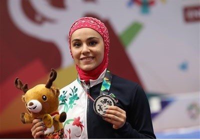 تاریخ سازی بانوی ووشوکار بام ایران در جاکارتا تاریخ سازی بانوی ووشوکار بام ایران در جاکارتا