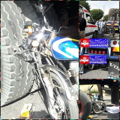 فوت راکب ۱۶ ساله موتورسیکلت در سانحه رانندگی + عکس