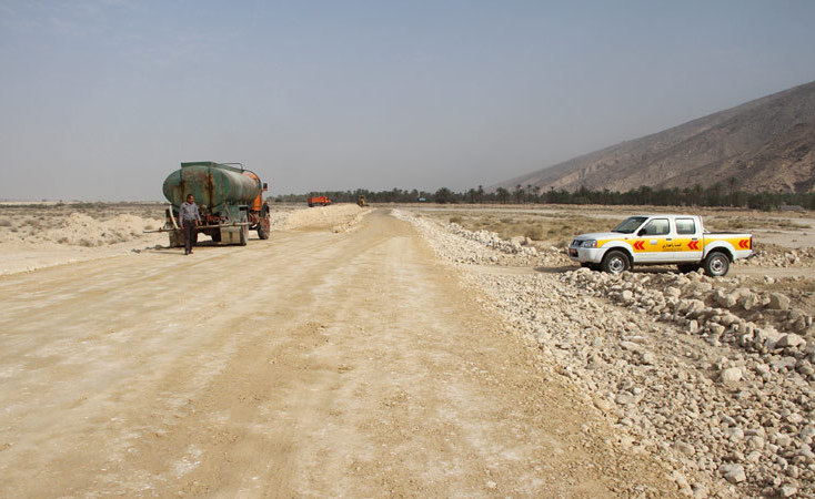 آغاز ساخت جاده نخلستان در مهر آغاز ساخت جاده نخلستان در مهر