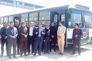 رونمایی از اتوبوس های جدید ناوگان عمومی یاسوج