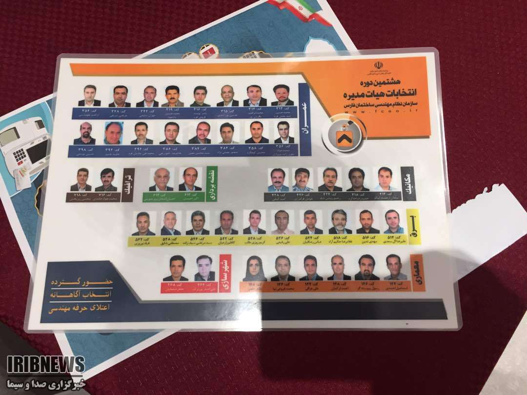 هشتمین دوره انتخابات نظام مهندسی فارس