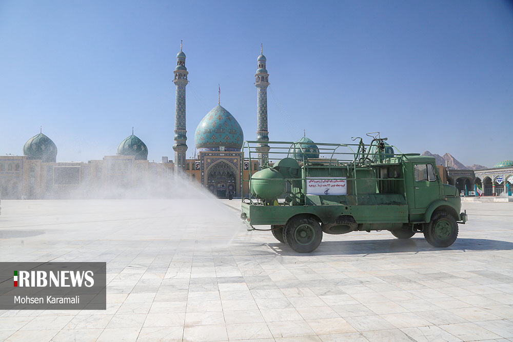 ضدعفونی کردن شهر قم