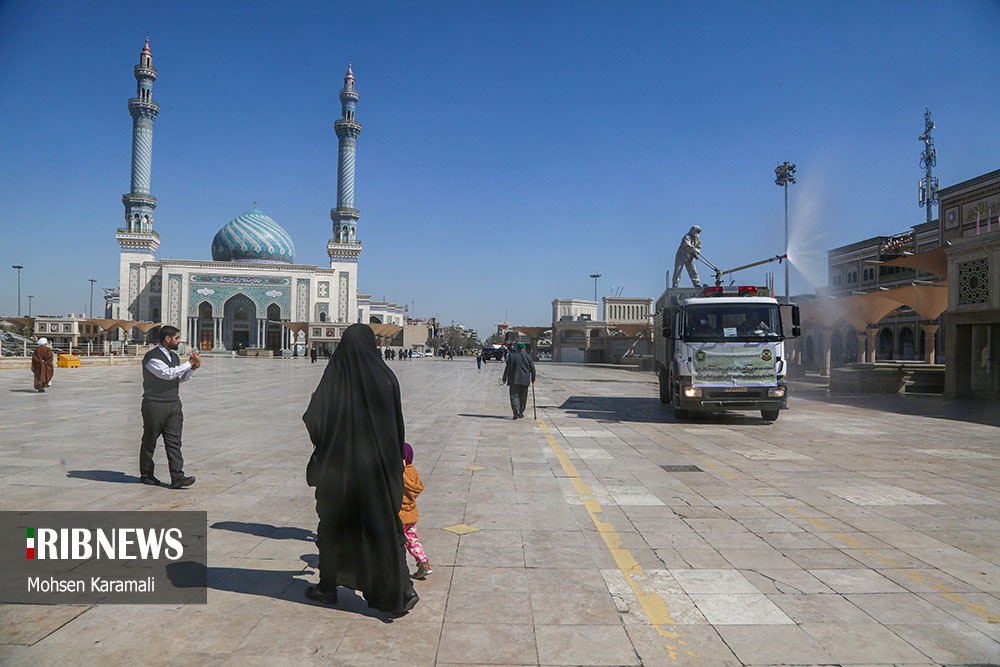ضدعفونی کردن شهر قم