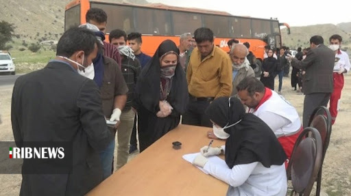 فعالیت ایستگاه غربالگری کرونا در ورودی دهدشت