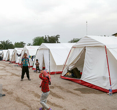 کاهش اردوگاه های اسکان اضطراری به پنج اردوگاه