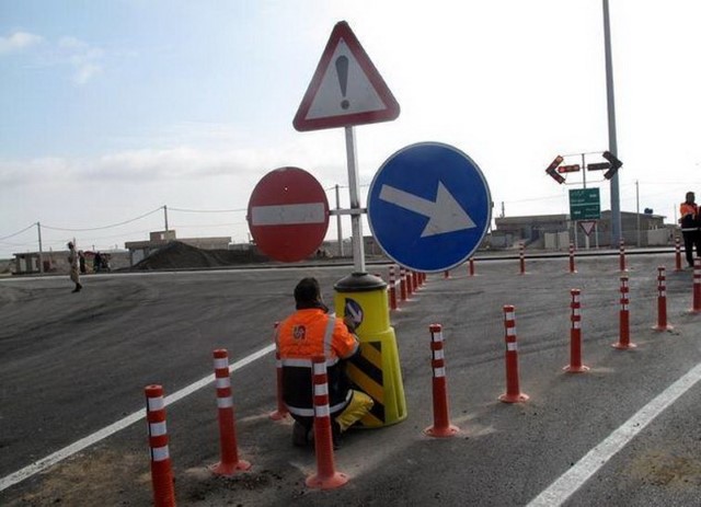 بیش از ۱۳۰۰ عدد علائم ایمنی نصب شد