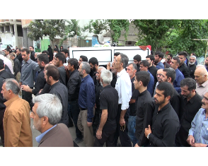 تشییع پیکر مادر سردار شهید زارعی در کیاپی تشییع پیکر مادر سردار شهید زارعی در کیاپی
