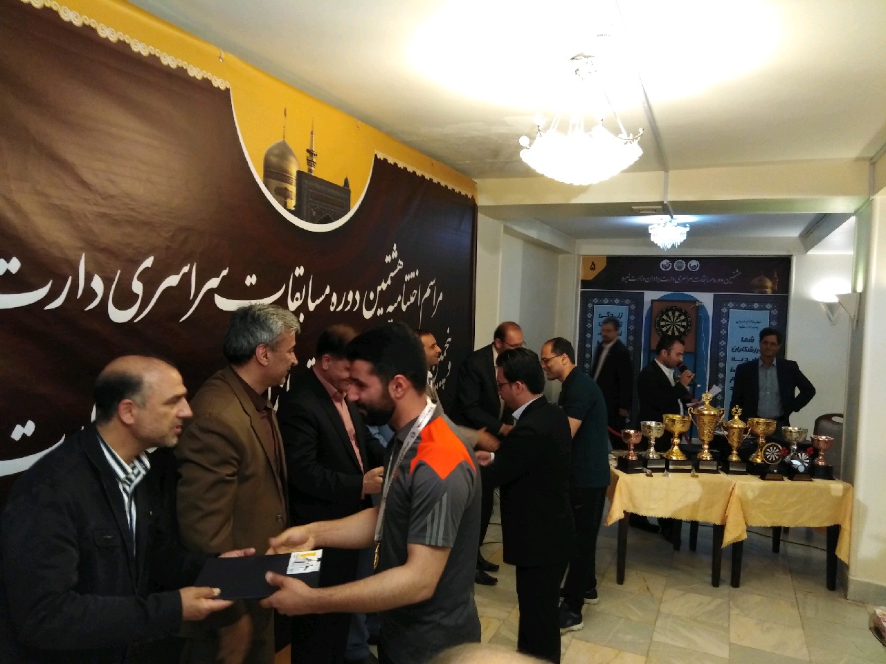 اختتامیه مسابقات دارت و تیراندازی کارکنان وزارت نیرو در مشهد