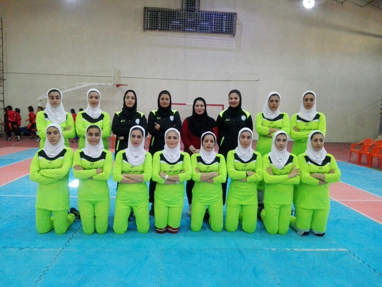 درخشش بانوان کبدی کار سمنان در کشور