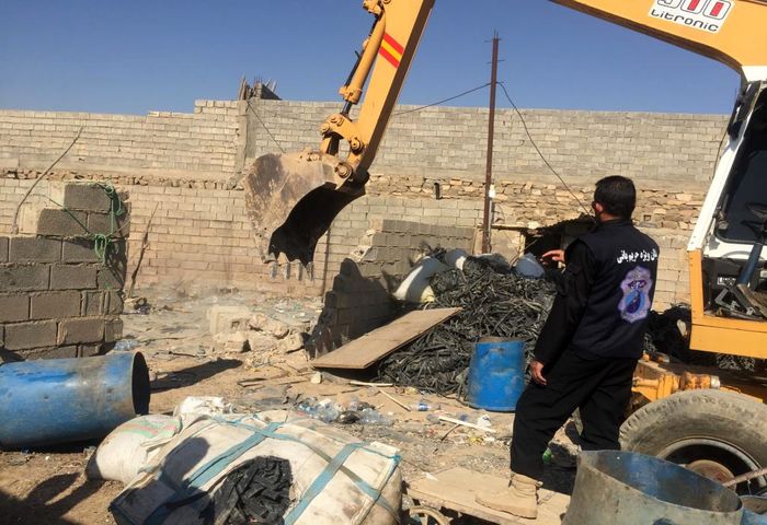 آزاد سازی بستر مسیل فصلی شوشتر آزاد سازی بستر مسیل فصلی شوشتر