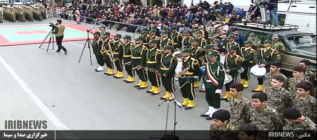 رژه یگان های مسلح در اردبیل